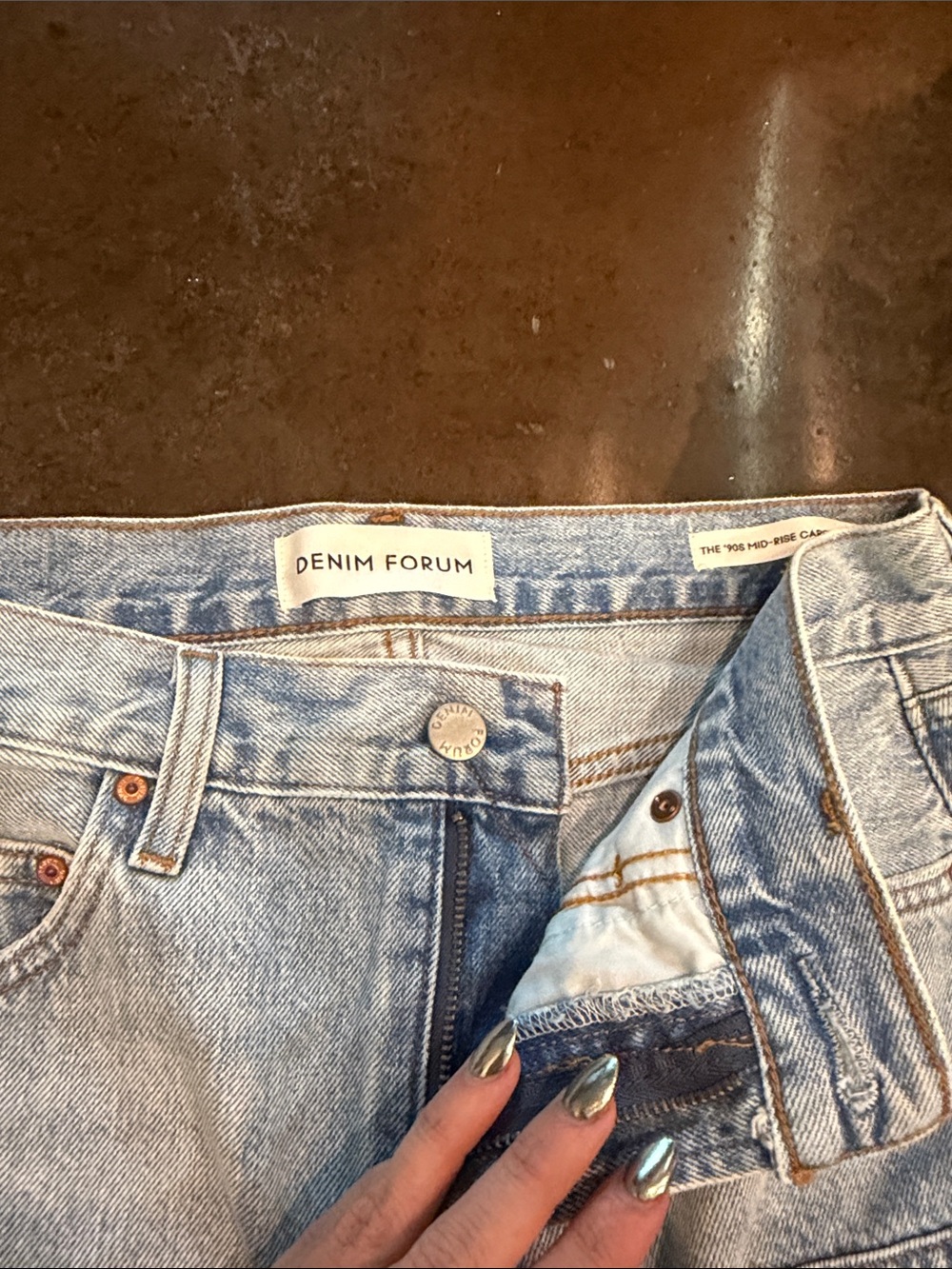 Aritzia Denim Mini Skirt - Picture 2 of 3